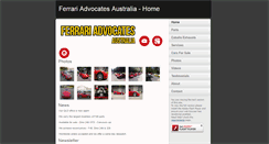 Desktop Screenshot of ferrariadvocates.com.au